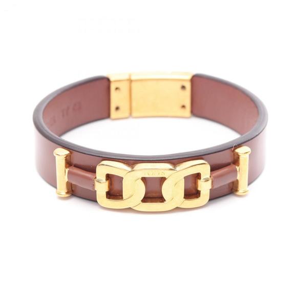 Tod's Kate Bracelet, Leather, Gold-Plated, Women's, Brown/Gold, XEWB2100100KE... - Picture 1 of 6
